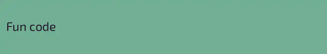 Fun code
